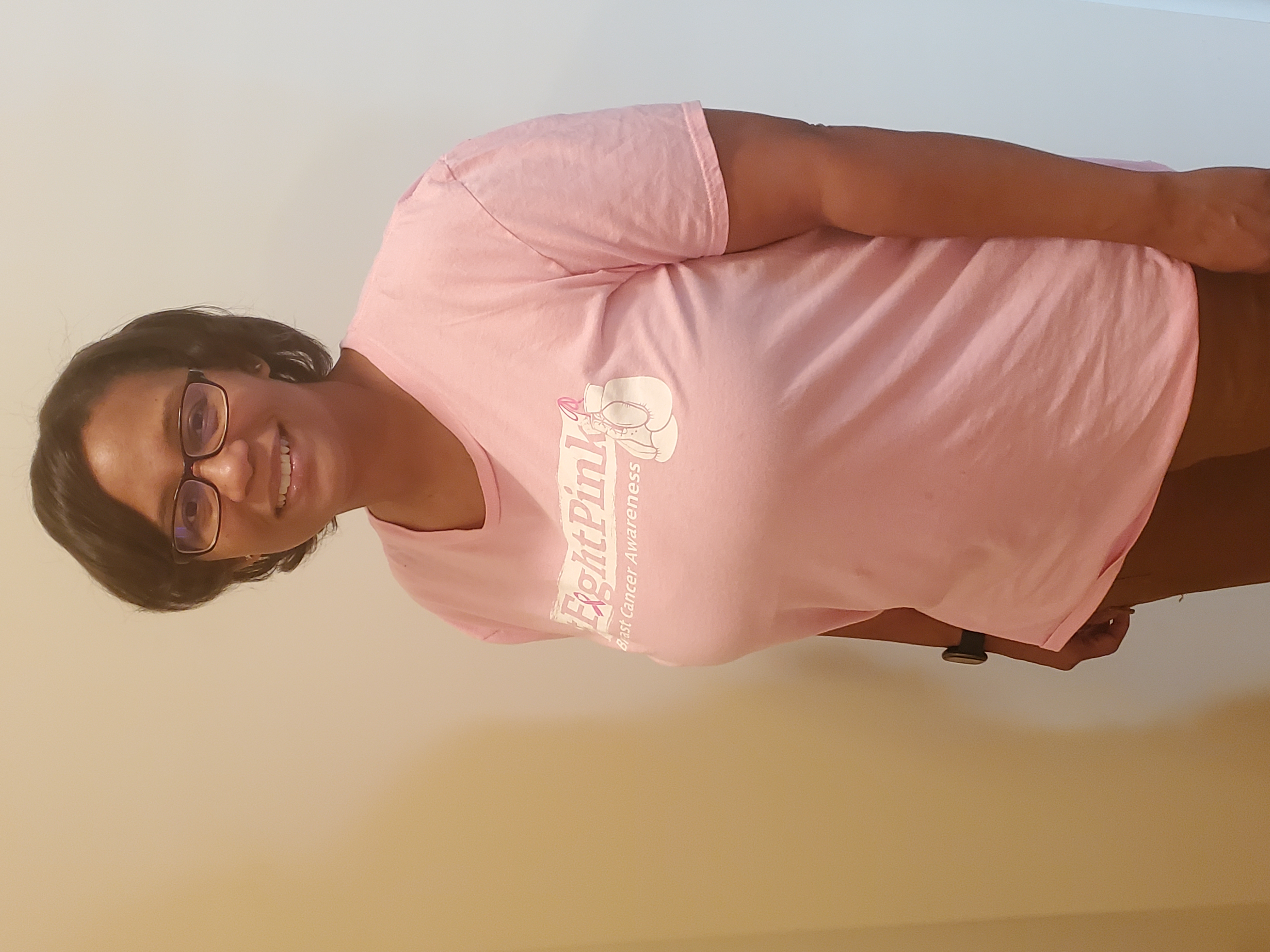 "I support Breast Cancer Awareness because my grandmother had breast cancer before she passed away, I've lost a good friend to it and I want to continue to support the cause and all breast cancer survivors."- Shandeon Logan-Buie, Team Leader, T&PS - PS Information Services